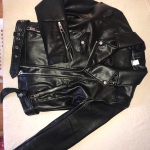 Never Worn! Faux leather hm jacket!